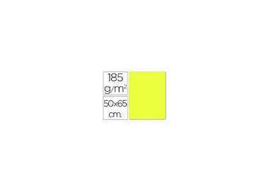Cartulina guarro amarillo limon 50x65 cm 185 gr