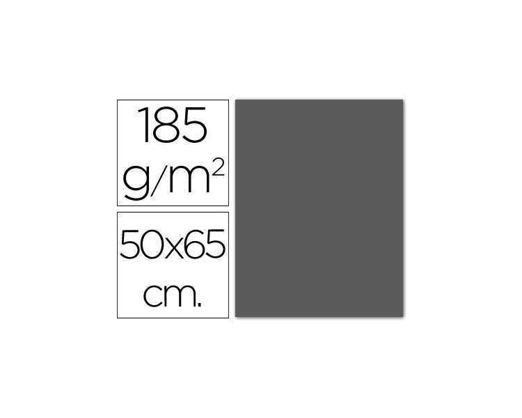 Cartulina guarro gris plomo 50x65 cm 185 gr