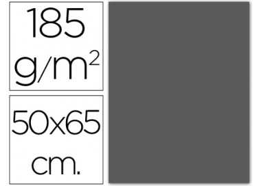 Cartulina guarro gris plomo 50x65 cm 185 gr