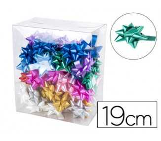 Lazos fantasia liderpapel 19 mm caja de 50 unidades colores surtidos