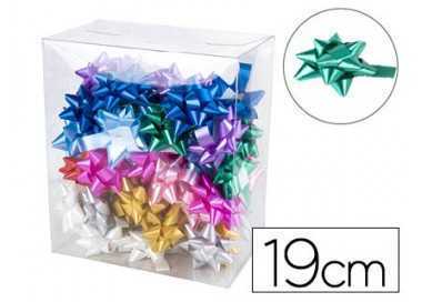 Lazos fantasia liderpapel 19 mm caja de 50 unidades colores surtidos