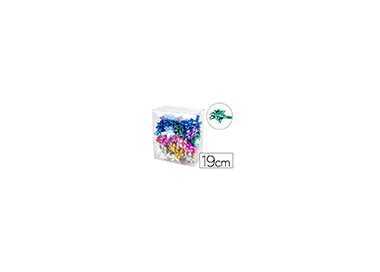 Lazos fantasia liderpapel 19 mm caja de 50 unidades colores surtidos