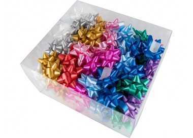 Lazos fantasia liderpapel 15 mm caja de 100 unidades colores surtidos