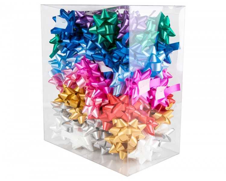 Lazos fantasia liderpapel 15 mm caja de 100 unidades colores surtidos
