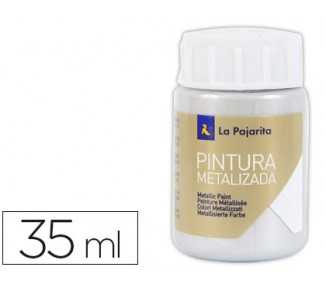 Pintura metalizada la pajarita plata 35 ml