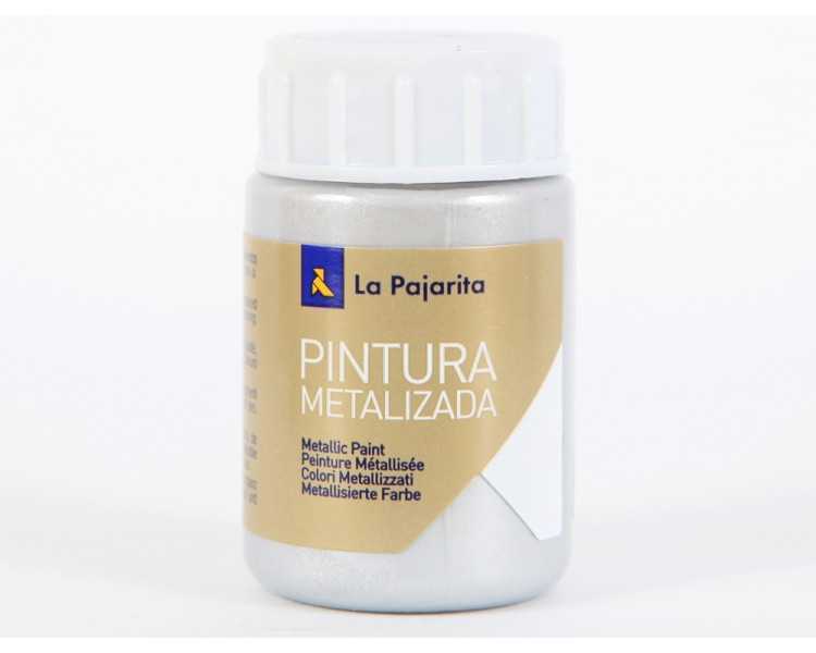 Pintura metalizada la pajarita plata 35 ml