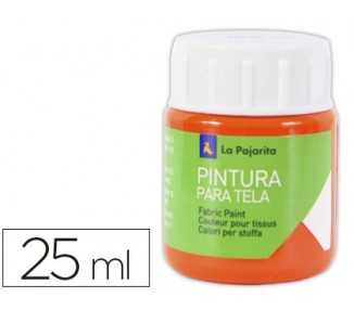Pintura para tela la pajarita anaranjado 25 ml