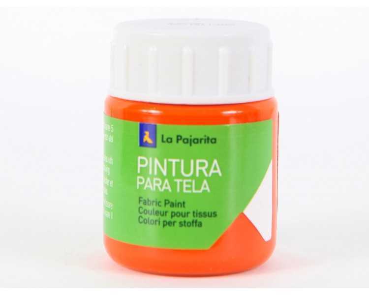 Pintura para tela la pajarita anaranjado 25 ml