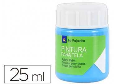 Pintura para tela la pajarita azul cyan 25 ml