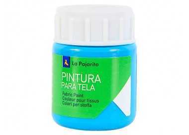 Pintura para tela la pajarita azul cyan 25 ml