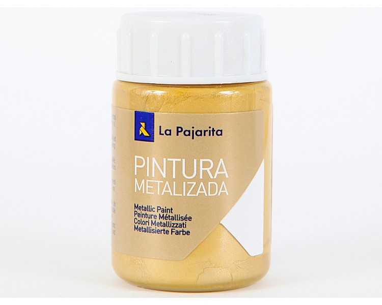 Pintura metalizada la pajarita oro rico 35 ml