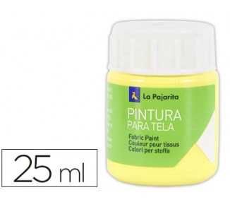 Pintura para tela la pajarita amarillo claro 25 ml