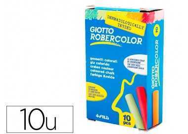 Tiza color antipolvo robercolor caja de 10 unidades
