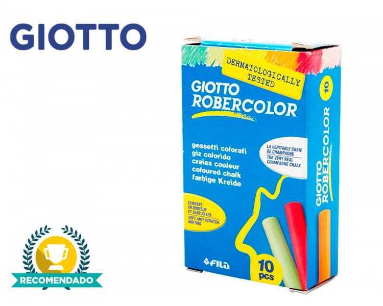 Tiza color antipolvo robercolor caja de 10 unidades