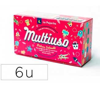 Pintura latex la pajarita satinada 35 ml caja de 6 unidades colores surtidos