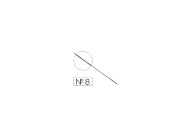 Pelos de segueta madera nº8 caja de 144 unidades