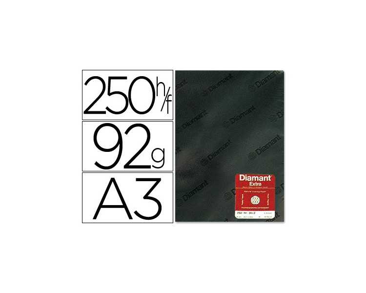 Papel vegetal diamant din a3 92 gr hoja