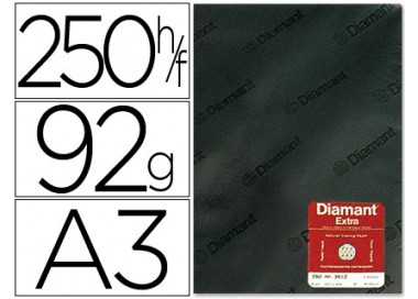 Papel vegetal diamant din a3 92 gr hoja