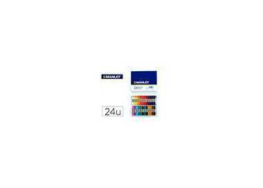 Lapices cera manley caja de 24 colores surtidos Lapices cera manley caja de 24 colores surtidos