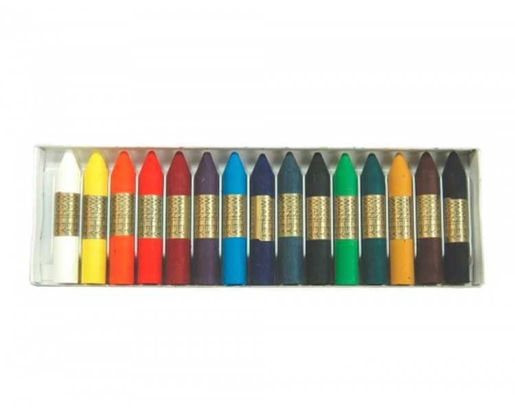 Lapices cera manley caja de 15 colores surtidos