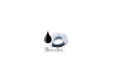 Cinta dymo 3d 9 mm x 3 mt negra tradicional Cinta dymo 3d 9 mm x 3 mt negra tradicional
