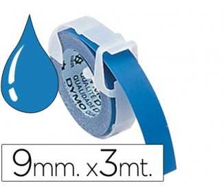 Cinta dymo 3d 9 mm x 3 mt azul tradicional