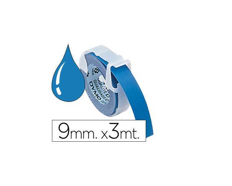 Cinta dymo 3d 9 mm x 3 mt azul tradicional