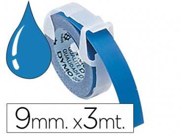 Cinta dymo 3d 9 mm x 3 mt azul tradicional