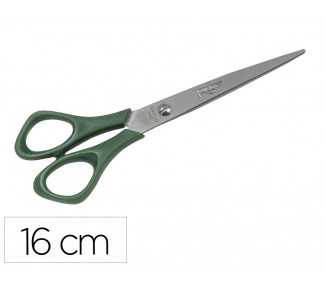 Tijera oficina faibo acero inoxidable 16 cm empuñadura ergonomica en blister