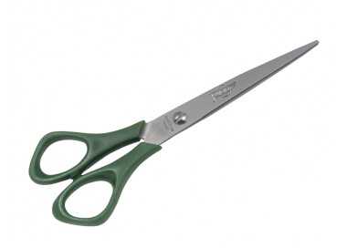 Tijera oficina faibo acero inoxidable 16 cm empuñadura ergonomica en blister