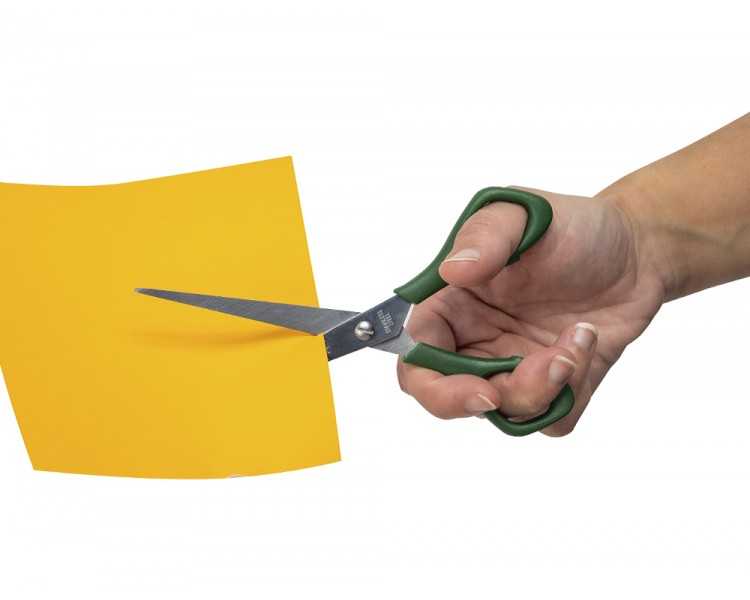 Tijera oficina faibo acero inoxidable 16 cm empuñadura ergonomica en blister