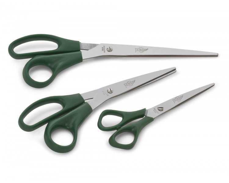 Tijera oficina faibo acero inoxidable 16 cm empuñadura ergonomica en blister