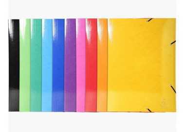 Carpeta exacompta iderama gomas carton 600 gr tres solapas din a3 colores surtidos