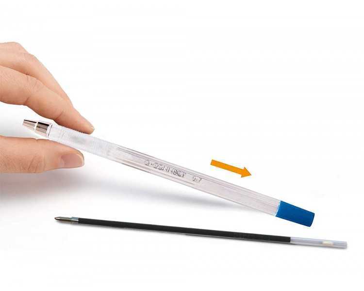 Recambio boligrafo extensible q-connect kf00233 azul