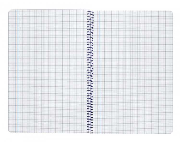 Cuaderno espiral liderpapel folio smart tapa blanda 80h 60gr cuadro 4mm con margen color verde