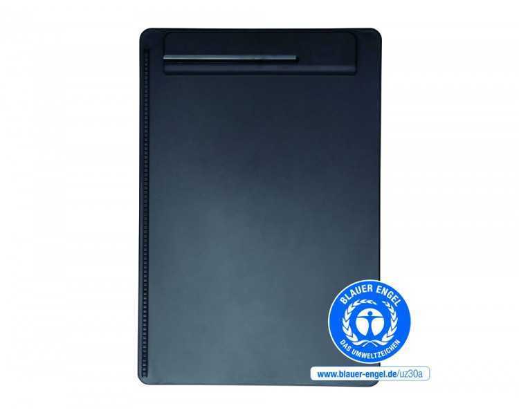 Portanotas maul go din a4 plastico reciclado con pinza color negro