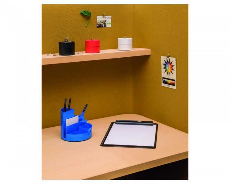 Portanotas maul go din a4 plastico reciclado con pinza color negro