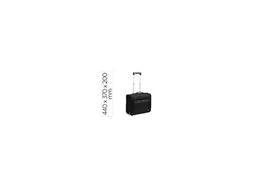 Maletin para portatil exacompta valisette exactive 15.6/' slim con asa extraible color negro 440x370x200 mm