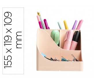 Organizador de sobremesa exacompta skandi color nude 155x119x109 mm