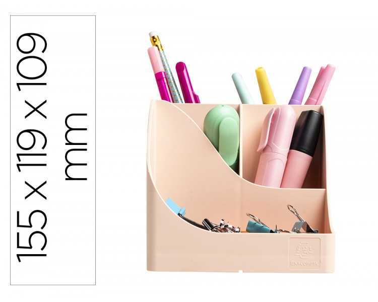 Organizador de sobremesa exacompta skandi color nude 155x119x109 mm
