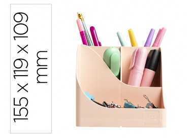 Organizador de sobremesa exacompta skandi color nude 155x119x109 mm