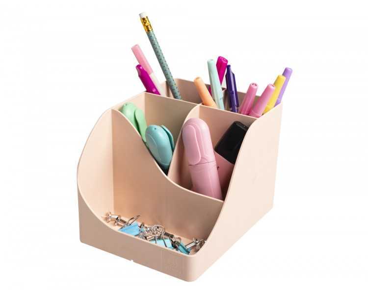 Organizador de sobremesa exacompta skandi color nude 155x119x109 mm