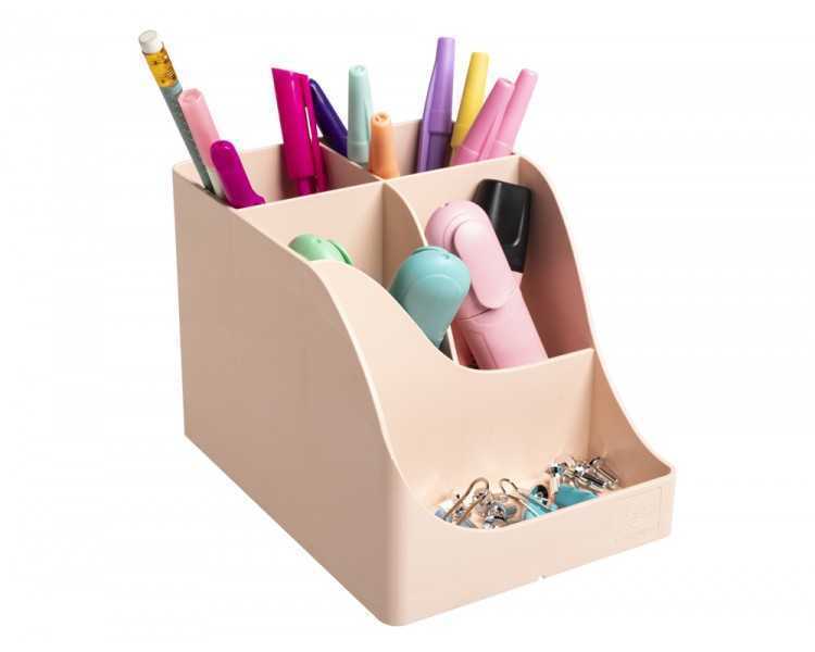Organizador de sobremesa exacompta skandi color nude 155x119x109 mm