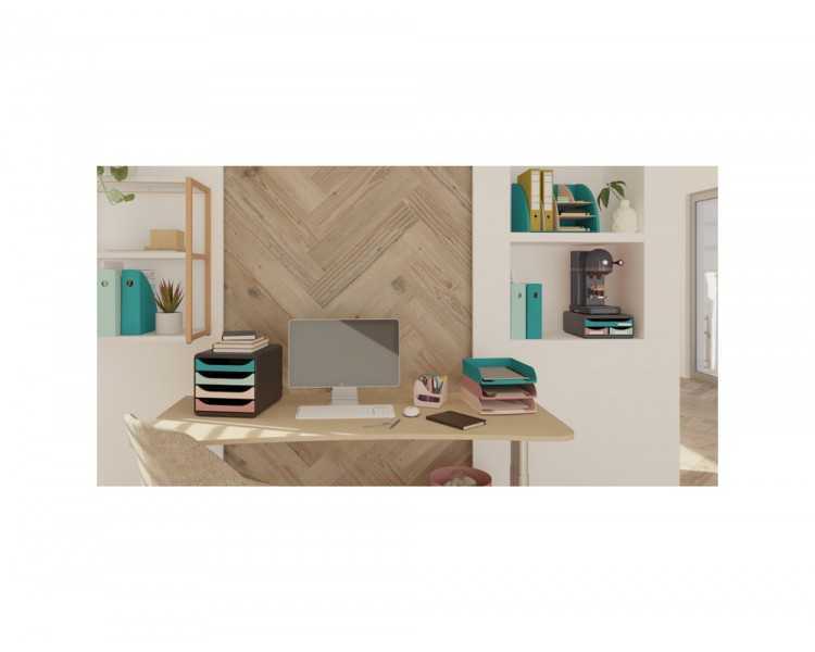 Organizador de sobremesa exacompta skandi color nude 155x119x109 mm