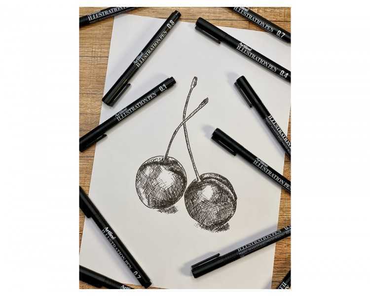Rotulador artline calibrado micrometrico negro illustration pen billetera ek-280w3iln resistente al