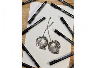 Rotulador artline calibrado micrometrico negro illustration pen billetera ek-280w3iln resistente al