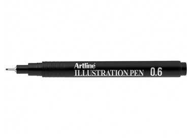 Rotulador artline calibrado micrometrico negro illustration pen ek-286iln punta poliacetal 0,6mm