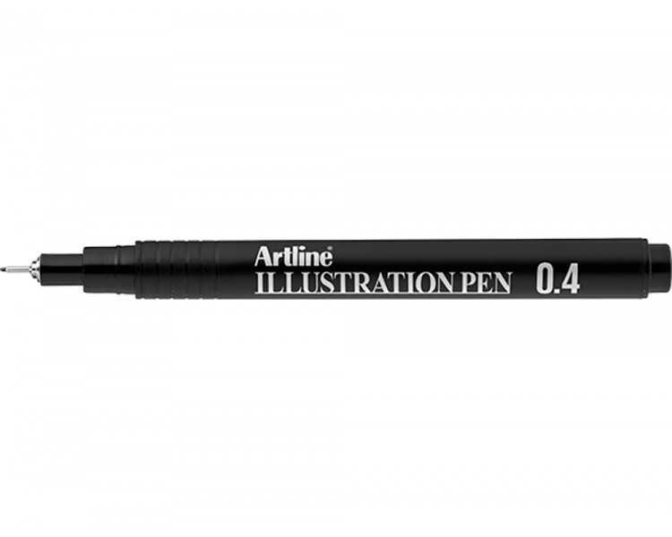 Rotulador artline calibrado micrometrico negro illustration pen ek-284iln punta poliacetal 0,4mm