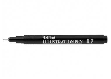 Rotulador artline calibrado micrometrico negro illustration pen ek-282iln punta poliacetal 0,2mm