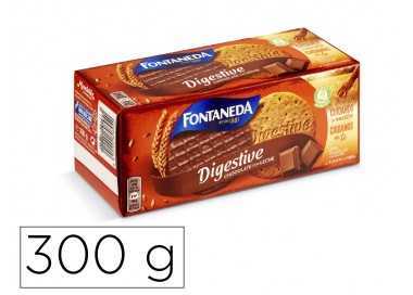 Galleta fontaneda digestive chocolate con leche fibra caja de 300 gr